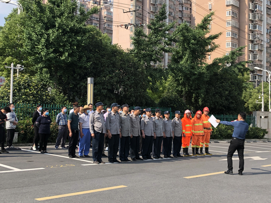 安全常在心 庐阳PP电子游戏文创园发展火警变乱应急措置演练